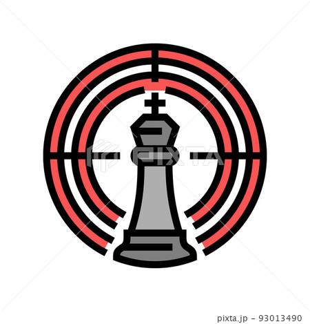 target of game color icon vector illustration 93013490