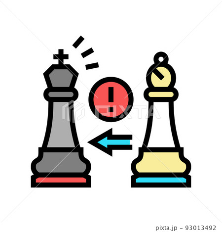 check king chess color icon vector illustration 93013492