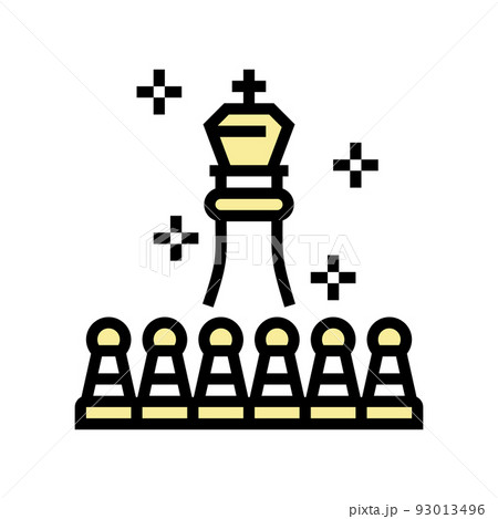 leader of game color icon vector illustration leader of game color icon vector illustration 93013496