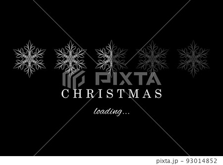 Black and white christmas loading. Black and white christmas loading. 93014852