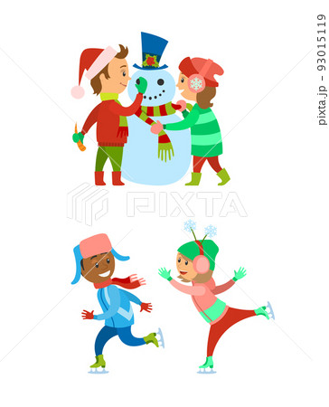 Children on Christmas Holidays, Winter Vacations 93015119