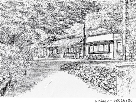 辺鄙な田舎にある古びた店 93016306