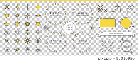 Glitter design item various set 93016980