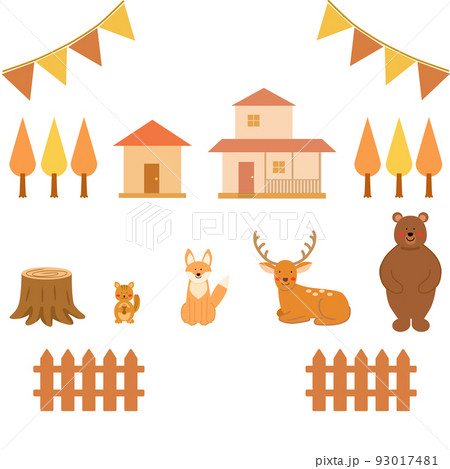 秋 動物 セット 秋 動物 セット 93017481