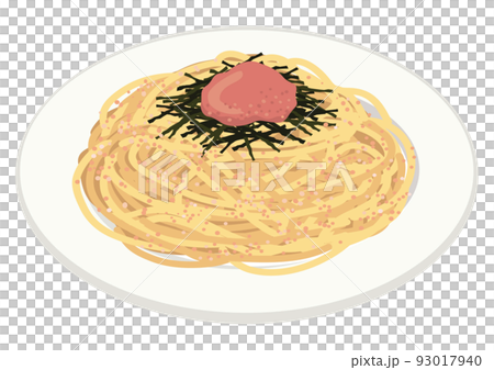 食事_パスタ_たらこスパゲティ_明太子スパゲティ 93017940