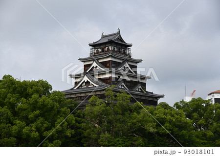 真夏の広島城 真夏の広島城 93018101