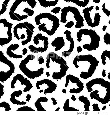Leopard skin artwork imitation print. Vector seamless pattern 93019692