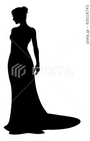 Bride Bridal Wedding Dress Silhouette Woman Design 93019745