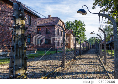 Auschwitz - Birkenau concentration camp. Holocaust memorial. Oswiecim, Poland, 17 July 2022 93020686