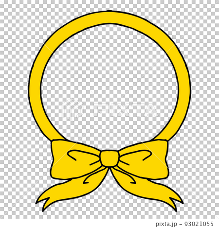 帶主線的黃絲帶標誌 93021055