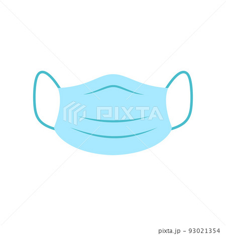 medical mask in flat style isolated on white medical mask in flat style isolated on white 93021354