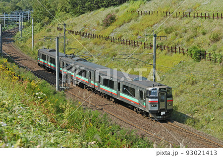 千歳線　上野幌ー北広島　JR北海道　731系　G-104編成（札幌） 93021413