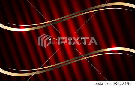 Abstract luxury red gold lines curve on fabric...のイラスト素材 [93022196] - PIXTA