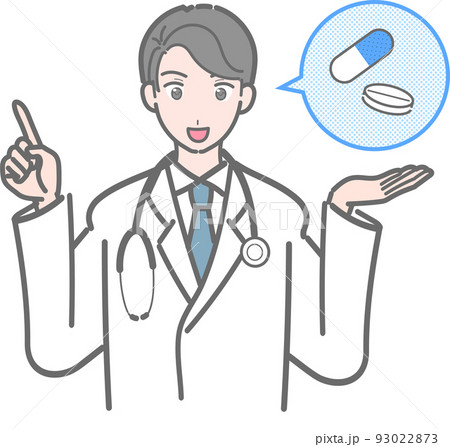 漫画風の医師イラスト 漫画風の医師イラスト 93022873