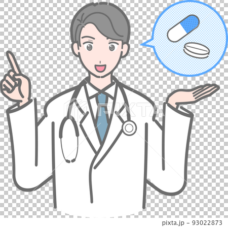 漫画風の医師イラスト 漫画風の医師イラスト 93022873