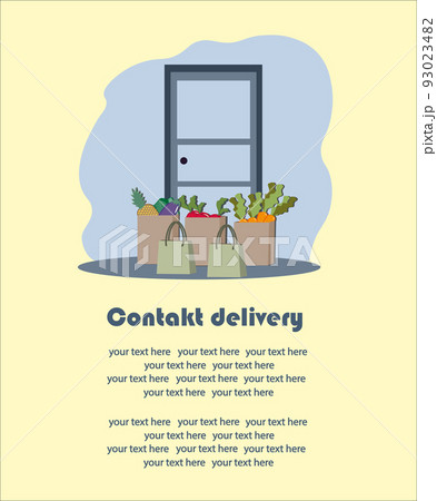 Contactless food delivery to your door. 93023482