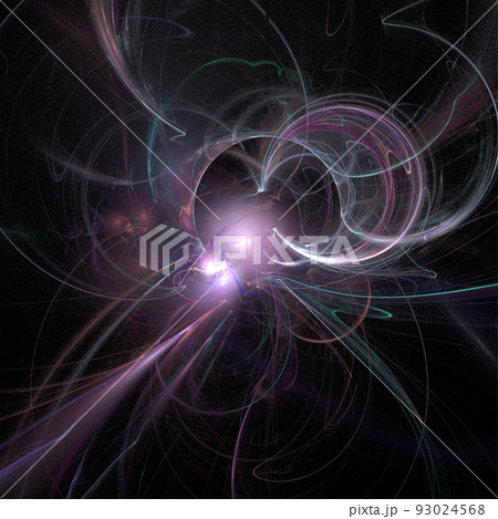 graphic black and purple space illustration, star system, rendering, design 93024568
