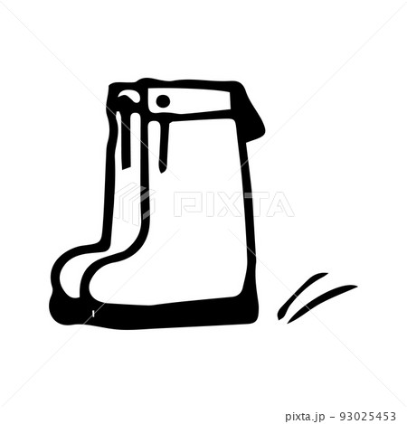 Vector single element rubber boots and splashes Vector single element rubber boots and splashes 93025453