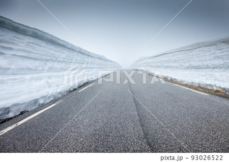 Old Strynefjell Mountain Road in Vestland mountains, Norway, Scandinavia 93026522