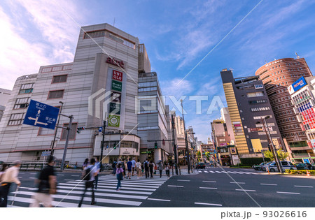 日本の東京都市景観 目黒駅前の街並みなどを望む 日本の東京都市景観 目黒駅前の街並みなどを望む 93026616