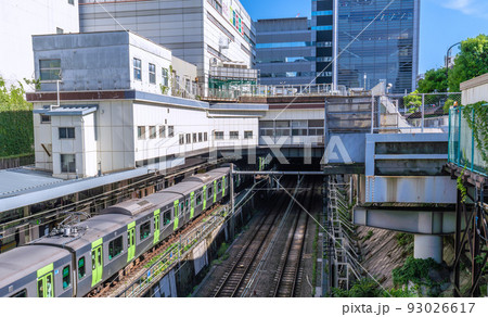 日本の東京都市景観 目黒駅などを望む 日本の東京都市景観 目黒駅などを望む 93026617