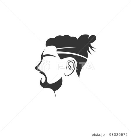 Men's hairstyle icon design illustration 93026672