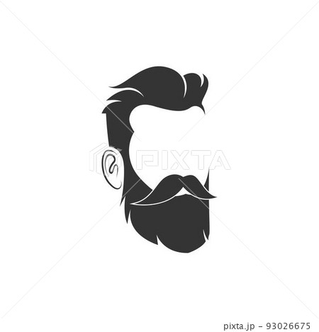 Men's hairstyle icon design illustration 93026675