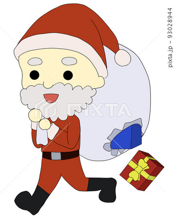 プレゼントが溢れるサンタクロース 93028944