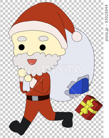 プレゼントが溢れるサンタクロース 93028944