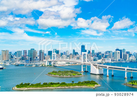 【東京都】夏の晴天のお台場(8月) 【東京都】夏の晴天のお台場(8月) 93028974