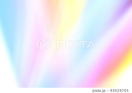 レインボーカラーの背景　緩やかな流れ・ライン　 93029705