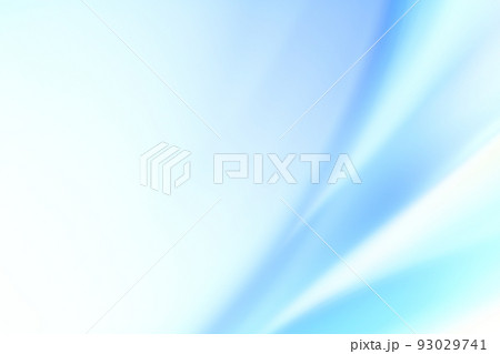 青色系背景　緩やかな流れ・ライン　グラデーション 93029741