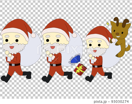 running santa claus set running santa claus set 93030274