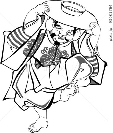 Ukiyo-e Seven Lucky Gods Part 25 - Stock Illustration