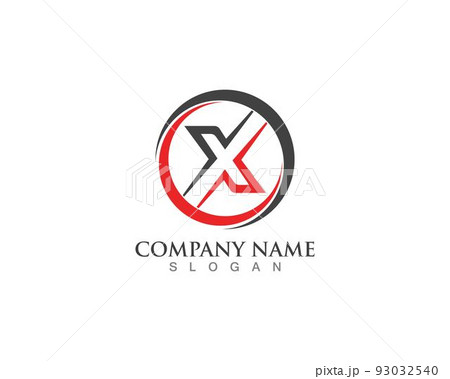 X Letters Icon Logo and symbol 93032540