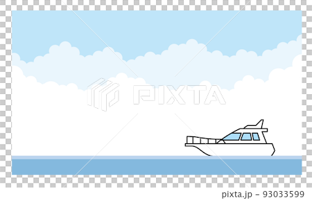 海和巡洋艦的插圖素材。 93033599