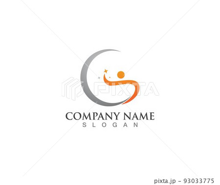 Fun people healthy logo and symbol 93033775
