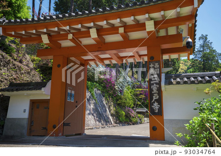 京都三室戸寺の山門 京都三室戸寺の山門 93034764