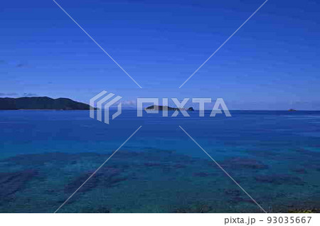 奄美大島からみる江仁屋離島 奄美大島からみる江仁屋離島 93035667