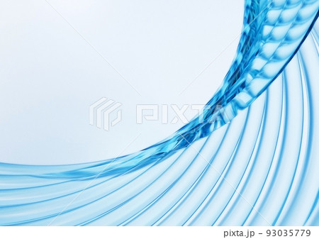 抽象的な背景 3DCG レンダリング 透明 ガラスのような質感 アブストラクト 抽象的な背景 3DCG レンダリング 透明 ガラスのような質感 アブストラクト 93035779