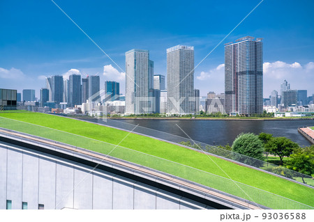 《東京都》晴海のタワーマンションの風景・東京ベイエリア 93036588
