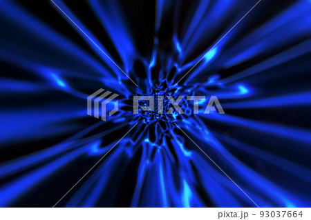 宇宙空間のワープをイメージした背景素材（ワームホール ・ブラックホールのイメージ） 93037664