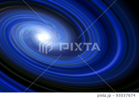 宇宙空間のワープをイメージした背景素材（ワームホール ・ブラックホールのイメージ） 93037674