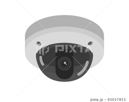 ドーム型の防犯カメラのイラスト 93037853
