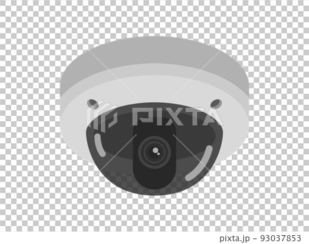 ドーム型の防犯カメラのイラスト 93037853