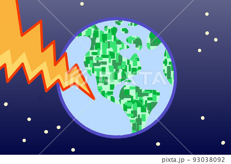 電磁波に侵された地球 93038092