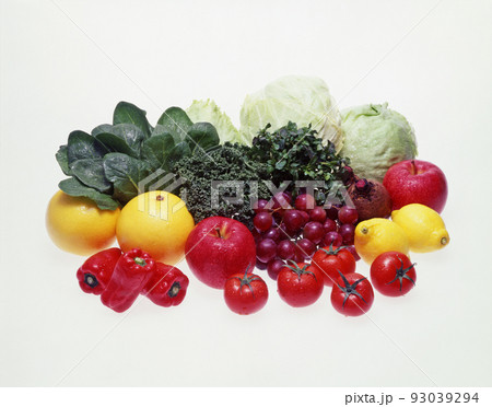 緑黄色野菜と淡色野菜と果物 93039294