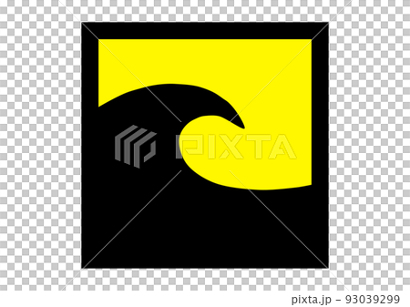 Tsunami warning High tide warning Graphic material 93039299