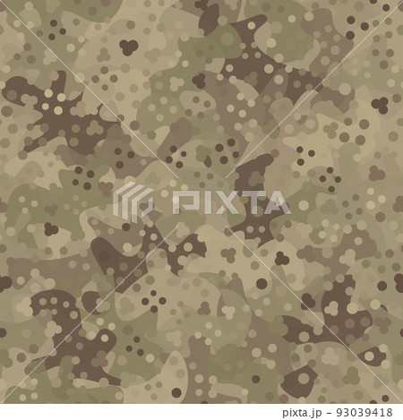 Camouflage pattern background. Classic clothing style masking camo repeat print 93039418