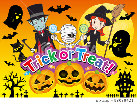 ハロウィン　ハロウィンのお化け 93039421
